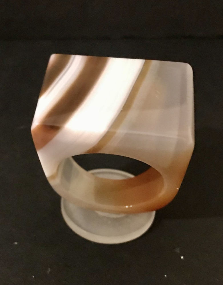 Streifen Karneol-Ring